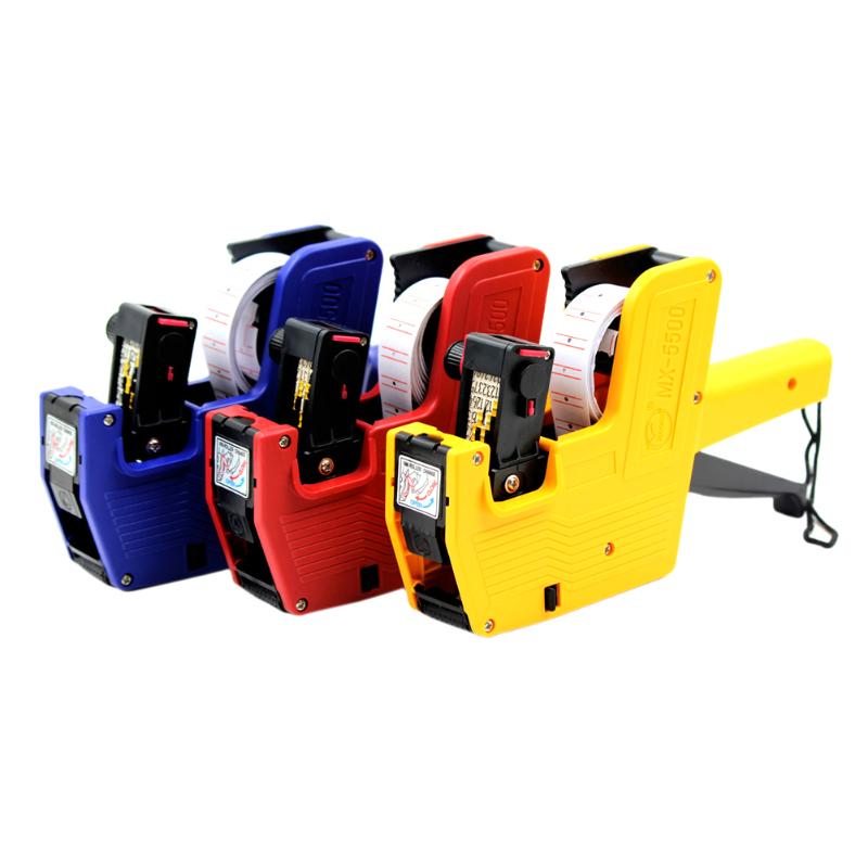 Pistola de Etiquetagem Digital de 8 Dígitos Pistola de Preço EOS + Etiquetas de 1 Linha + 1 Tinta Pistola Marcadora de Preço 5500 Etiquetadora de Plástico Adesivo