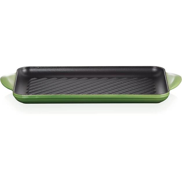 Чугунная сковорода для гриля прямоугольная Le Creuset 32x22 см, бамбуково-зеленая (20202324080460)