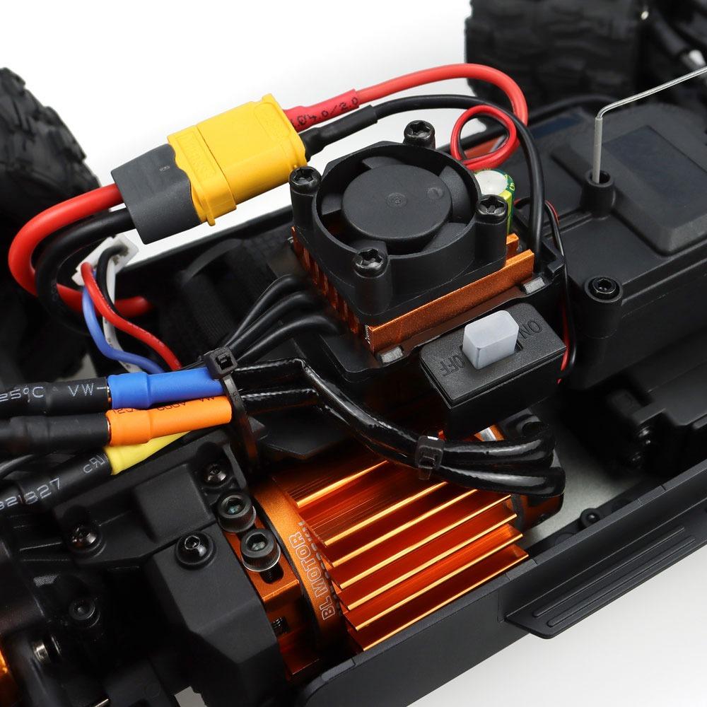 1:16 Scale Brushless RC Car 2.4G 4WD 80 KM/H High Speed Remote Control Car Off-Road RC Truck With LED Lights Gifts For Kids