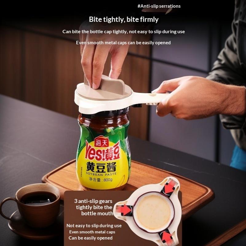 Adjustable Jar Opener Anti Slip Labor Saving Manual Bottle Cap Remover For Home Kitchen Sauce Pickle Bottle Opening Tools