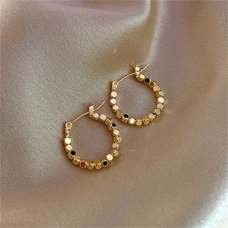 Ohrringe Vintage Matte Hängeohrringe für Frauen Metall 2022 Trendschmuck