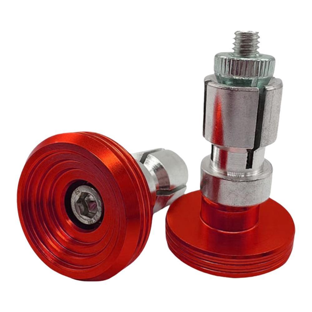 

1Pair Universal Handle Plug Aluminum Alloy Metal Handlebars End for Motorcycle Electric Bike червоний