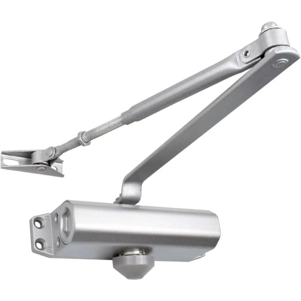 

Aluminum Heavy Duty Door Closer Silver 3-Stage Spring Hydraulic Door Closer Hardware Installation S серебряный