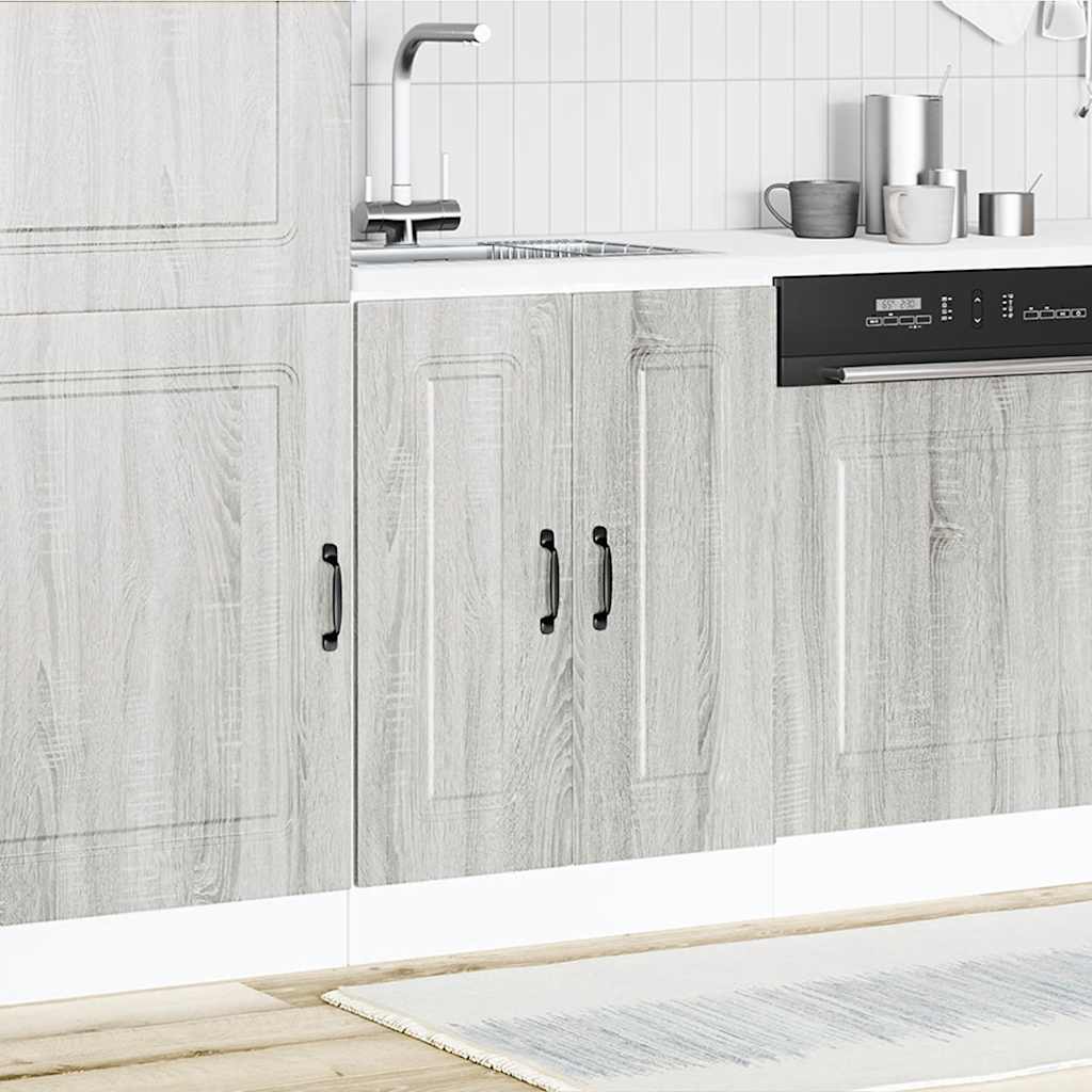 Vidaxl Sink Cabinet, Kalmar, Sonoma Grey Oak, 60X46X81.5 Cm