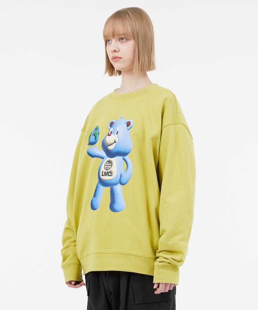 LMC 3D Bear Sweatshirt Light Olive