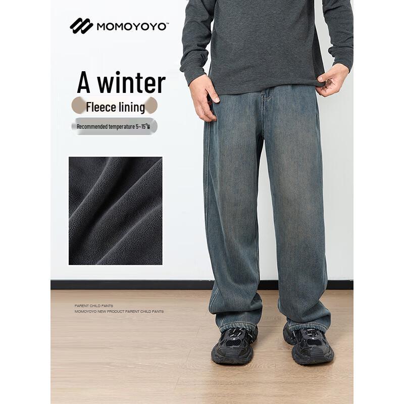 

Boy s Vintage Fleece-Lined Straight-Leg Jeans 33