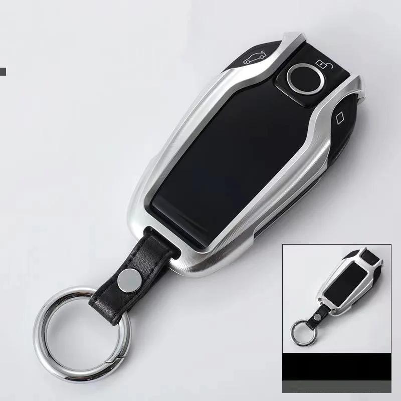 Interior Mouldings Aluminum Alloy Car Display Key Fob Cover Case for BMW 5 7 series G11 G12 G30 G31 G32 i8 I12 I15 G01 X3 G02 X4