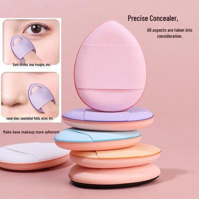 Dual-Use Fingerpuderquaste Mini: Nasser & Trockener Foundation-Schwamm