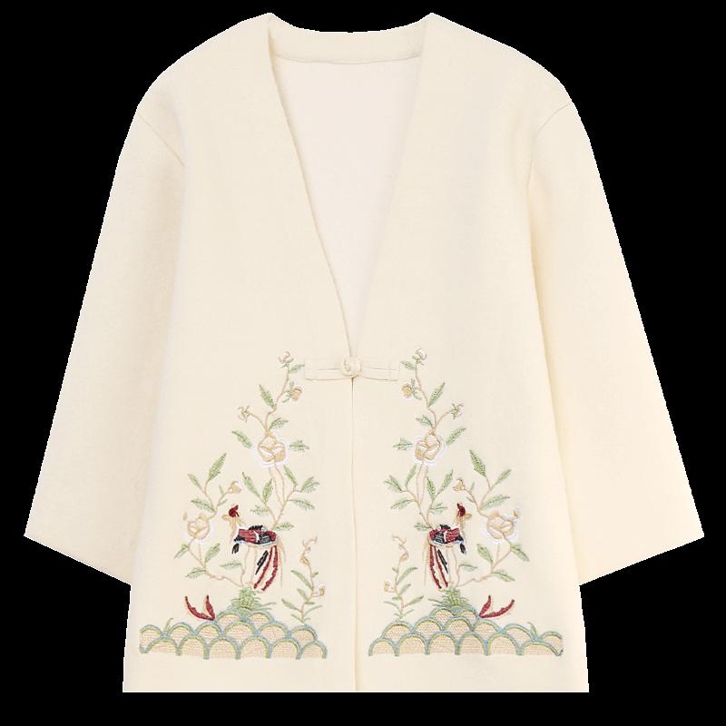 Elegant Chinese Style Embroidered Spring Jacket