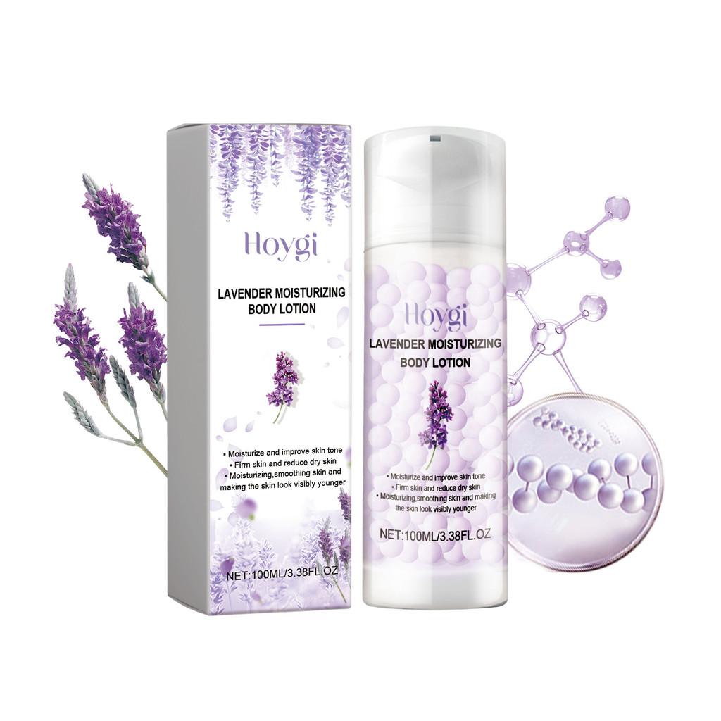 Hoygi Lavender Infused Skincare Collection Deep Moisturizing Body Lotion Firming Eye Cream And Revitalizing Face Cream For Youthful Glow Lavender Body Lotion