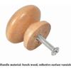 20pcs Drawer Door Wooden Handle, Furniture Knob, Furniture Handles for Cupboard Wardrobe Kitchen, Round Pull Knobs for Cupboard Drawer Shoebox Cupboar