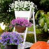 10 Bundles Artificial Flowers UV Resistant Faux Outdoor Plastic Greenery Shrubs Plants Home Garden Decor