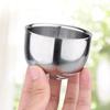 Multi-function 100/150 ML Stainless Steel Cup Double Layer Smooth Beer Cup Thicken Shaving Mug