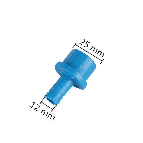 Pagoda connector 12 16 20mm hose barb connector, hose tail thread ID 25mm thread PVC plastic water pipe fittings