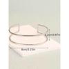 Fashion Simple Hollow Double Metal Bangle Bracelet Stylish Simple Style Opening Adjustable Arm Ring Accessories