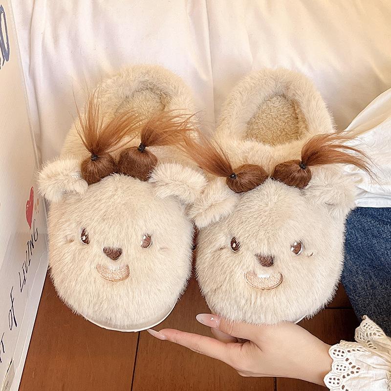 New shoes Mao Mao cotton slippers cute cute cute comfortable wear warm cotton slippers
