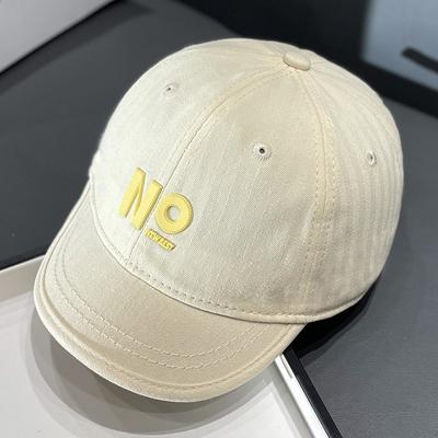 Kurze Softtop-Buchstabenkappe für Kinder, stilvolle kleine Baseballkappe für Frühling und Sommer