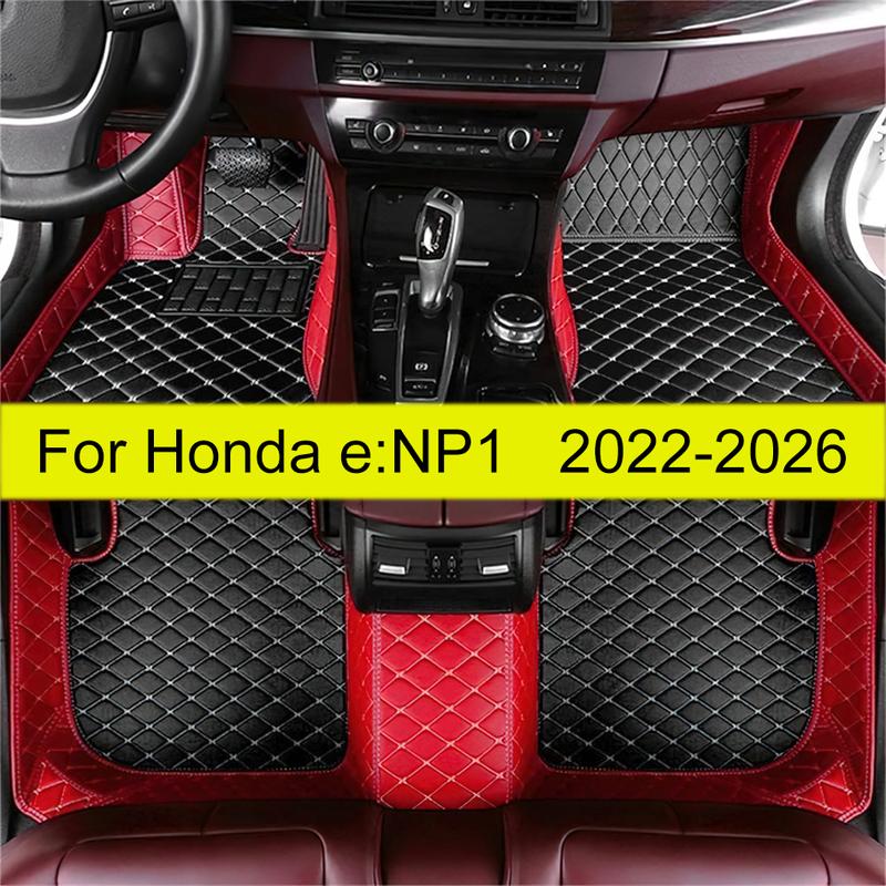 Floor Mats Fits For Honda e:NP1 2026 2025 2024   Car Leather Carpets Pads Auto Front Rear Row Full Set Foot Matts Rugs