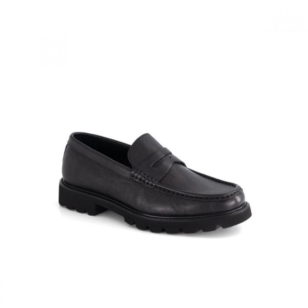 DakS Men S beSt Comfort Saffiano Penny Loafer Drm601ke10  Black black (KE10)/245