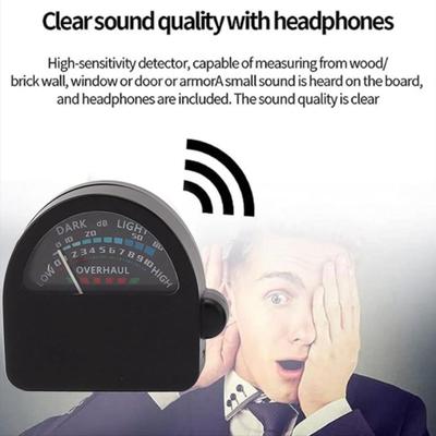 High Sensitivity Leak Detector Sound Frequency Pointer Detection Strength Scale Water Leak Detection