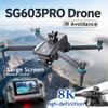 New SG603 Pro Drone GPS 8K HD Camera Aerial EIS Anti-Shaking 5G WIFI Folding Drones Brushless 360° Laser Intelligent Obstacle Avoidance Touchscreen RC