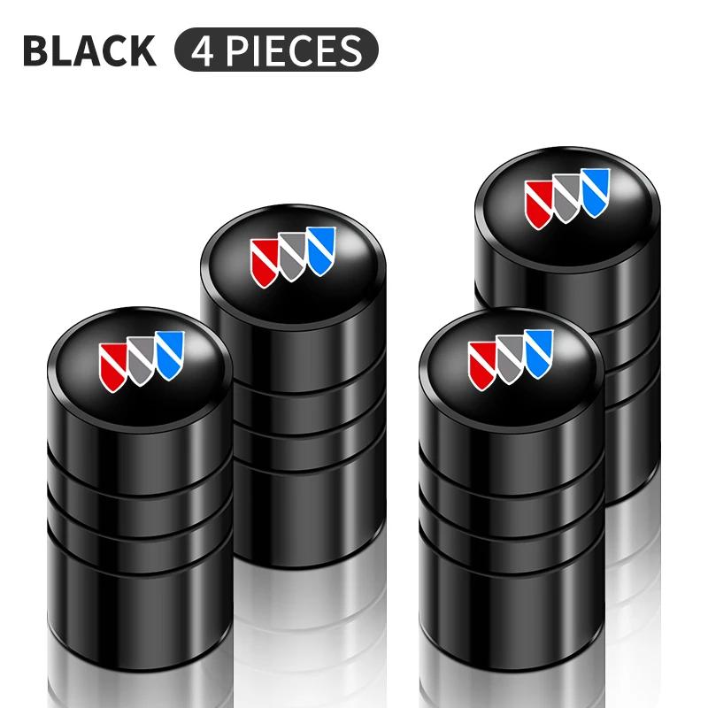 4Pcs Car Wheel Metal Valve Caps Auto Tire Air Stem Cover Bolt Cap For Buick Encore Lacrosse 2010-2020 2021 2022 Car Accessories