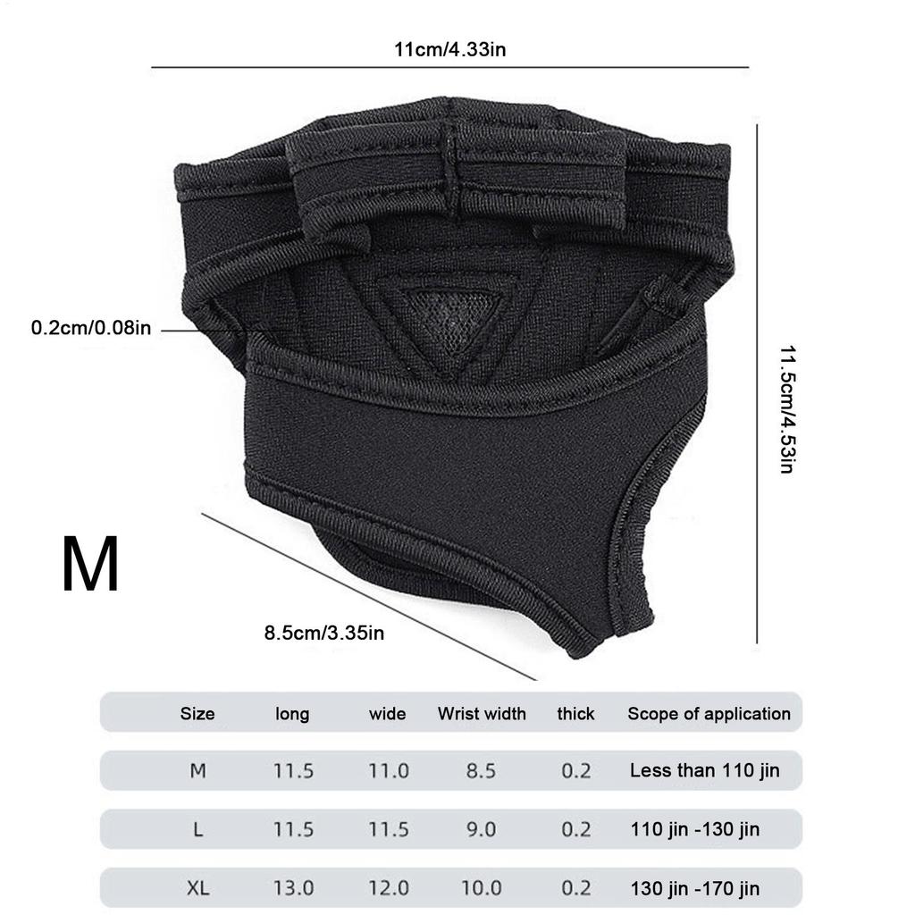 Gloves For Gym Fitness Hand Protective Gear Pull-Up Anti-Slip Gloves For Men Women Beginners Enthusiasts Weightlifters