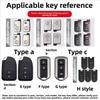 Zinc Alloy Key Cover for Toyota Vitz Camry Corolla RAV4 Highlander Avalon Yaris L - Replacement Key Case for Zihao ZixuanYOTA Yi LH5