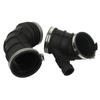 2Pcs Throttle Body Air Intake Boot Hose For BMW E46 323i 13541435627 696-059 Engine Intake Hose Car Accessories Rubber Black