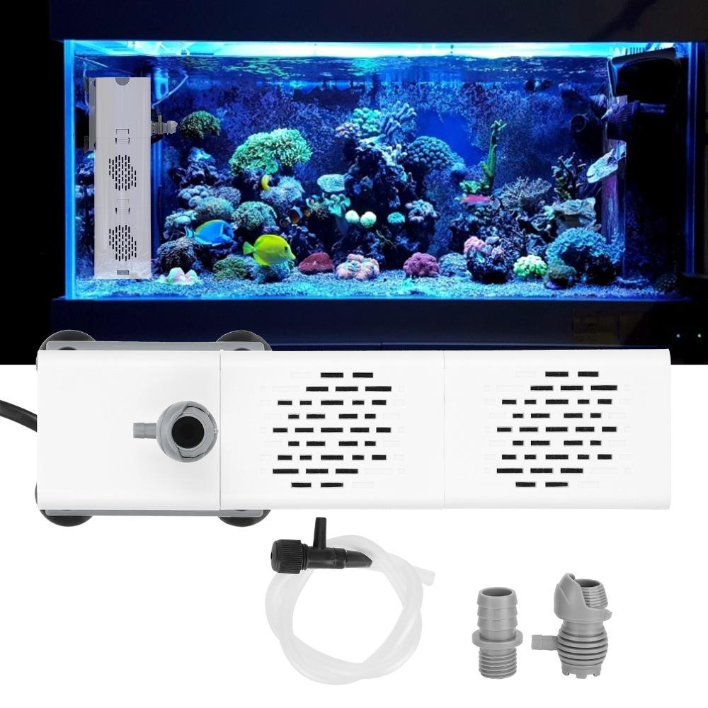 Builtin Design ZYN61 Fish Tank Filter Plastic White Submersible Aquarium Filter Quiet Operation Internal Aquarium Filter Garden