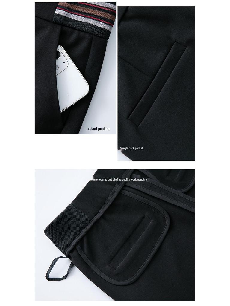 Damen High Waist Elastische Freizeithose - Schlankmachende Straight Leg Hose für Frühling & Herbst 2025