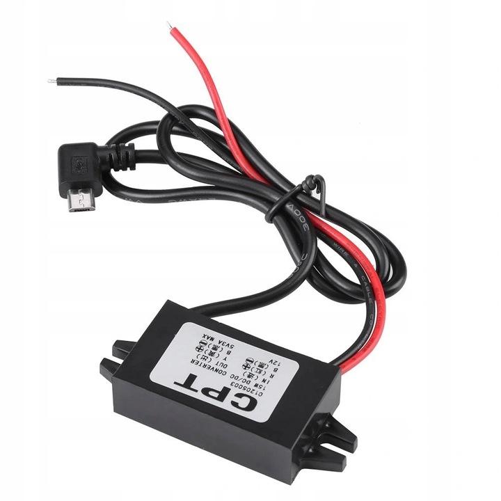 Przetwornica Dc - Napięcia Konwerter 12V-5V 3A Usb Dc-Dc Step-Down