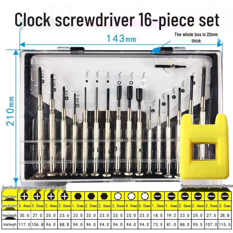 Precision Screwdriver Set for Watches, Eyeglasses, and Mobile Phones