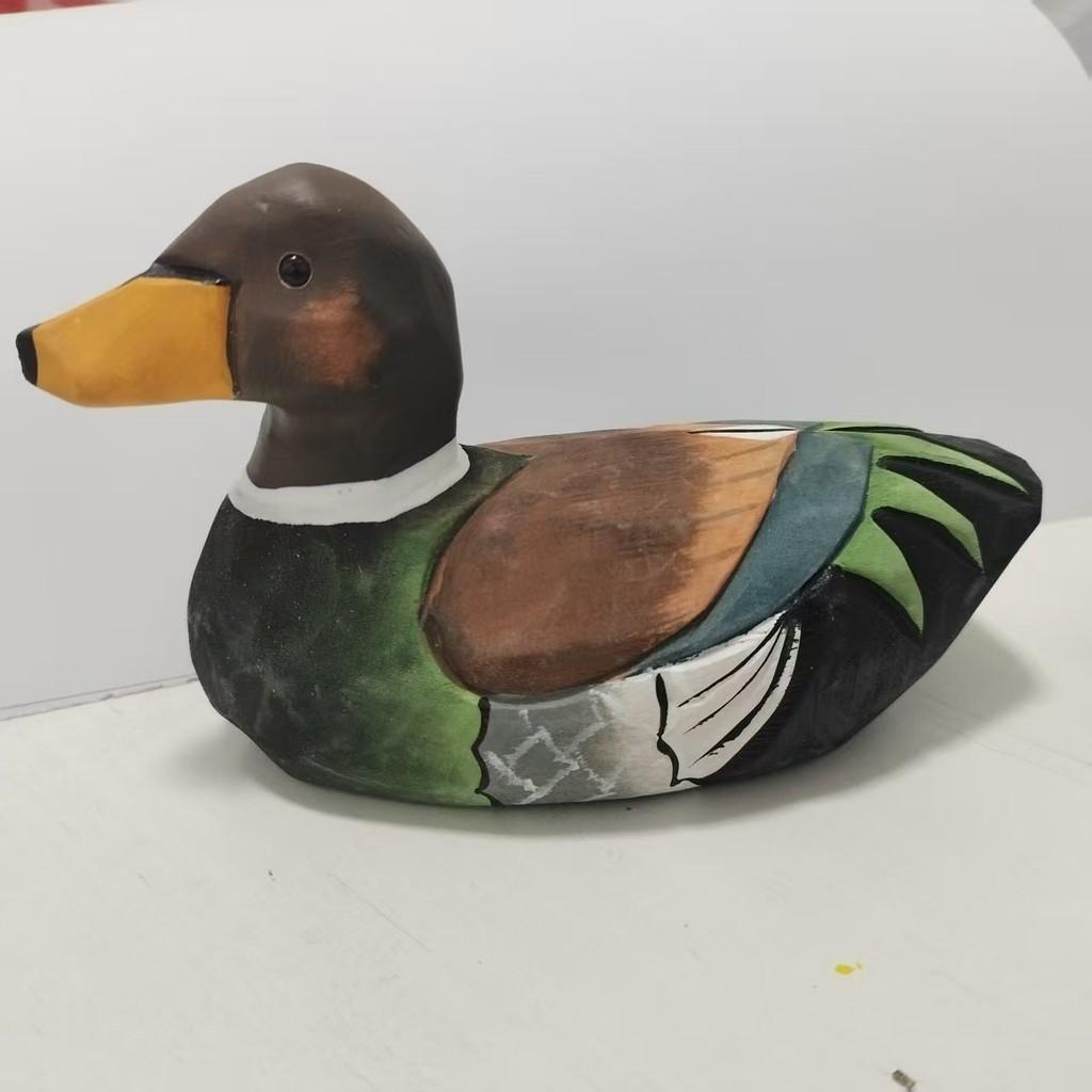 

Wooden Handcrafted Duck Figurine For Home Office And Garden Decor Duck 5