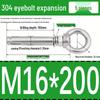 Stainless Steel 304 Eyebolt Expansion Nail with Fixing Loop