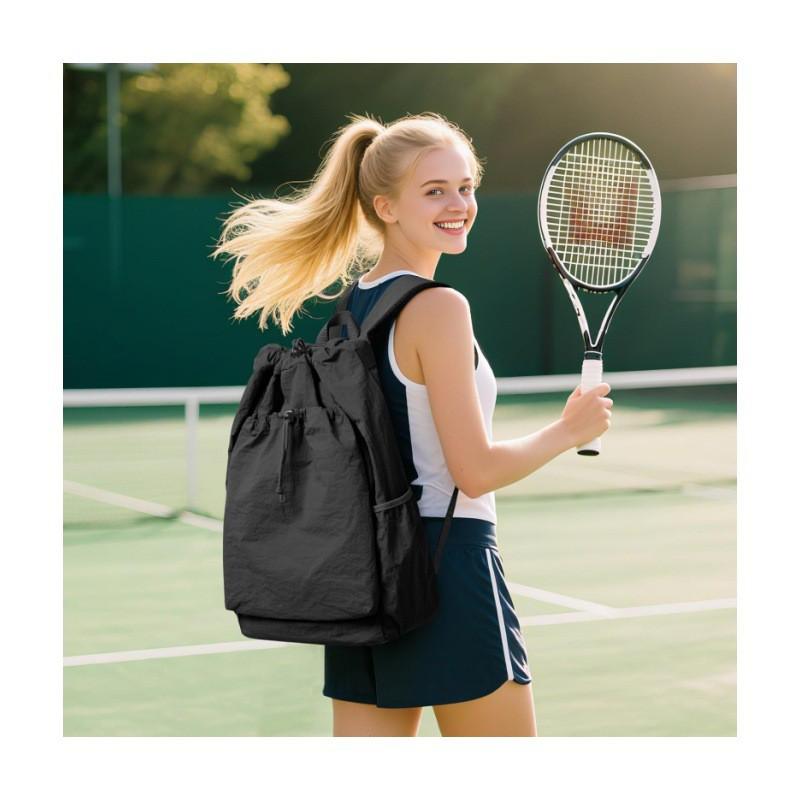 Lightweight Waterproof Tennis Racket Bag Badminton Pickleball Unisex Crossbody Backpack Sports Gear Carrier