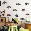 Cartoon Off-Road Car Wall Sticker Adventure Dynamic Self-Adhesive Decor for Kids Room Bedroom Living Room Man Cave