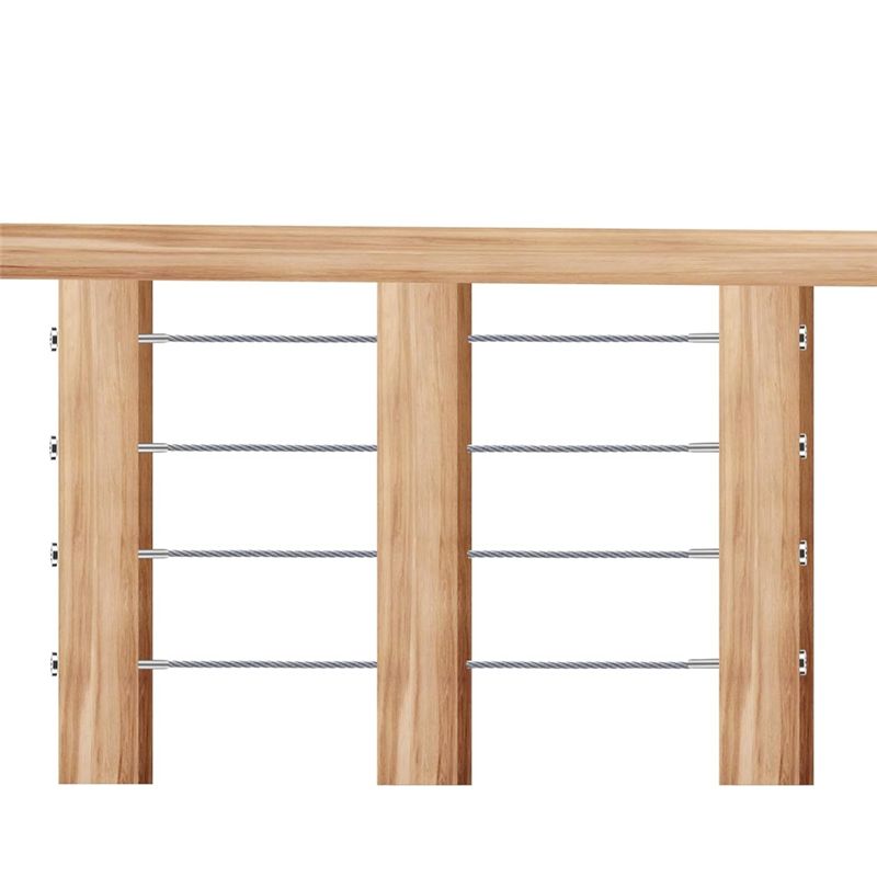 AEE4-52 STK Kabelgeländer-Set, 1/8 Zoll Edelstahl-Kabelgeländer-Beschläge für Kabelgeländer - Einfache Montage für Terrassen