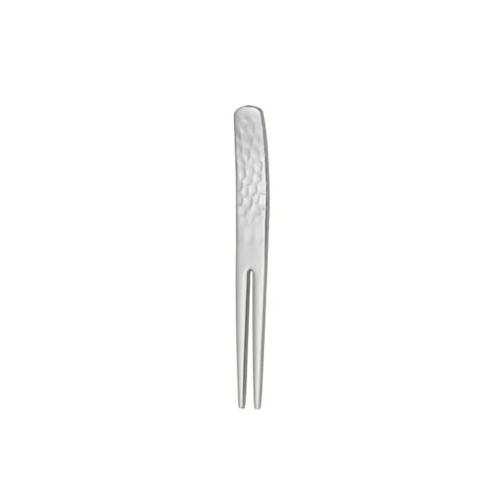 Tableware Teaspoon Creative 304 Stainless Steel Japanese Style Fruit Fork Hammer Pattern Design Stirring Spoon