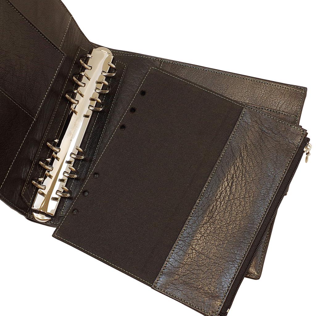 Deep Ring Diameter 25mm System Notebook Binder HB×WA5 [Black] 6135-011