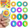 Fidget Toys Spinner Ring for Kids: 18pcs Textured Finger Spinner - Bulk Fidgets for Student Classroom - Quiet Sensory Toys for Autism Stress Relief