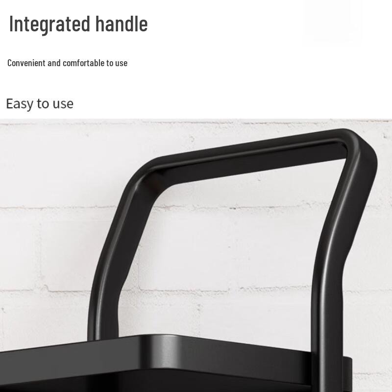 Yingbai Modern Black 2-Tier Kitchen Storage Rack