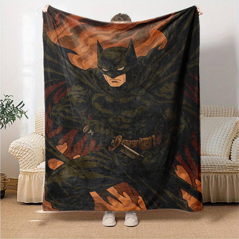 1pc Batman, Samurai Flannel Blanket Soft Warm Throw for Home, Office, Travel, All-Season Cozy Bedding GiftL1257