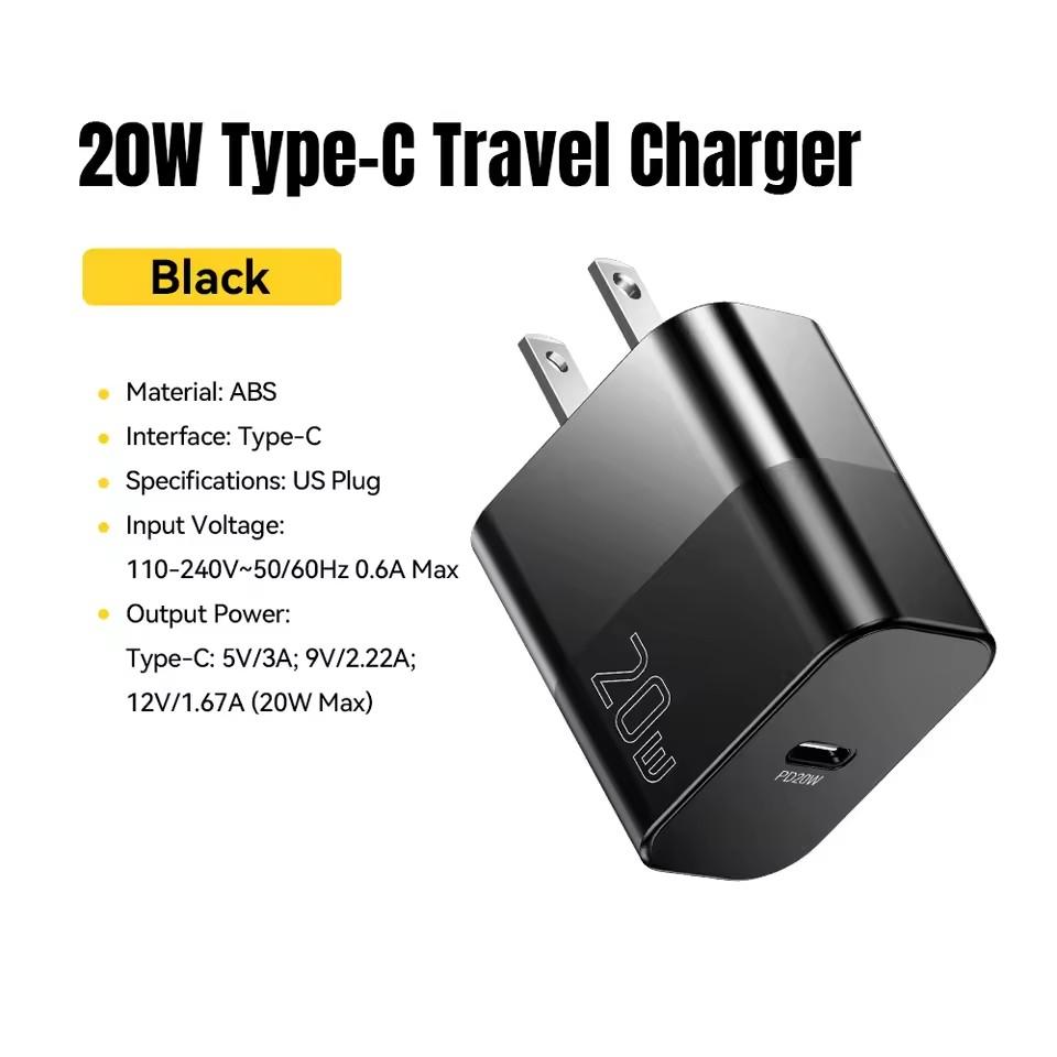 Essager 20W USB Type C GaN Charger Portable USB C Travel Charger Support Type C PD Fast Charging For Phone 16 15 14 13 Pro Max