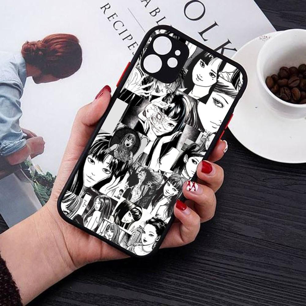 Japan Anime Tomie Kawakami Phone Case For IPhone 14 11 12 13 Mini Pro Max 8 7 Plus X XR XS MAX Translucent Matte Cover