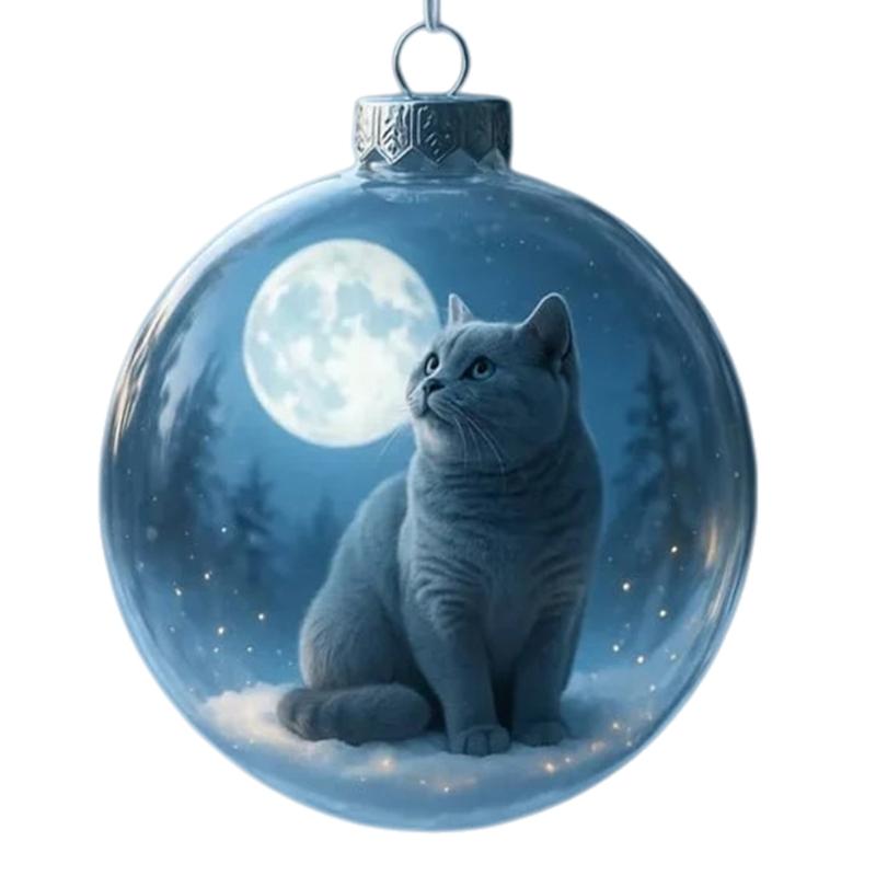 Christmas Balls Elegant Christmas Tree Hanging Animal Ornament for Holiday Celebration and Seasonal Home Accent