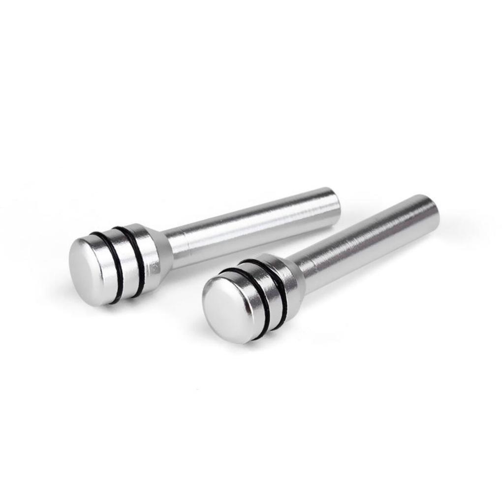 2pcs Car Door Lock Knob, Aluminum Alloy Interior Door Lock Pin, 1.9"X0.4" Door Lock Knob Button, Car Interior Accessories, Compatible