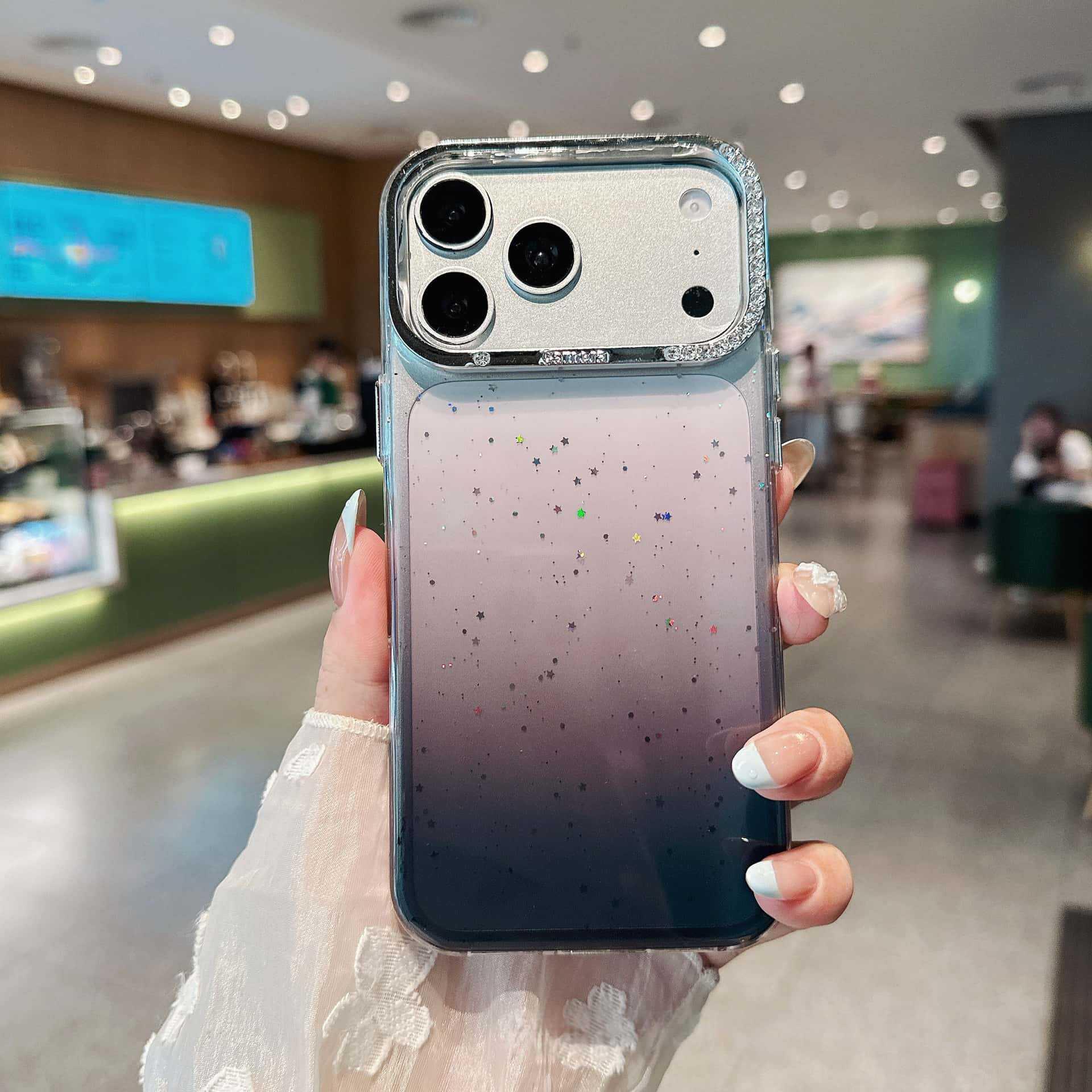 iPhone 17 Pro Max Gradient Starry Sky Glitter Crystal Protective Case 12 Pro Max
