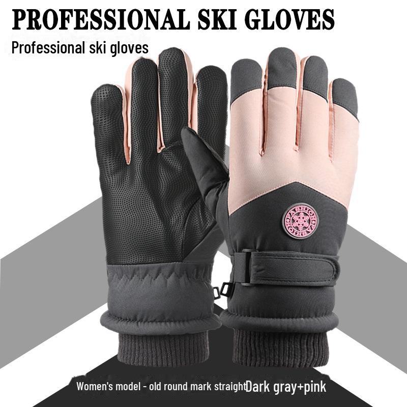 Unisex Winter Ski Gloves for Outdoor Riding, Electric Motorcycle, Warm, Cold-Proof, Touchscreen Compatible