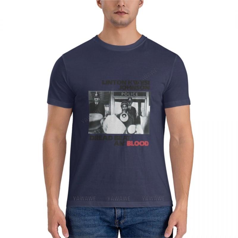 black tshirt Unisex Linton Kwesi Johnson LKJ in Dub Dread Beat An Blood Graphic TShirt tops t shirts for Unisex pack summer tshirt